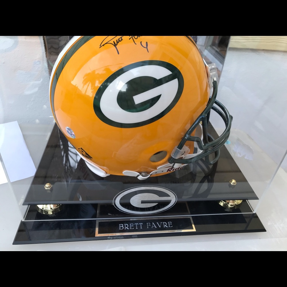 Brett Favre football helmet